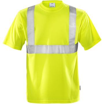 Fristads Hi-vis T-shirt klasse 2 7411 TP Hi-vis geel - voorkant