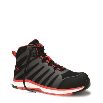 Jori Werkschoenen RAPID black-red Mid ESD S3 