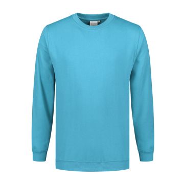 Santino Sweater Roland Aqua voorkant - werkkleding.nl