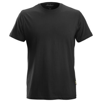 Snickers T-shirt 2502 Zwart voorkant - werkkleding.nl