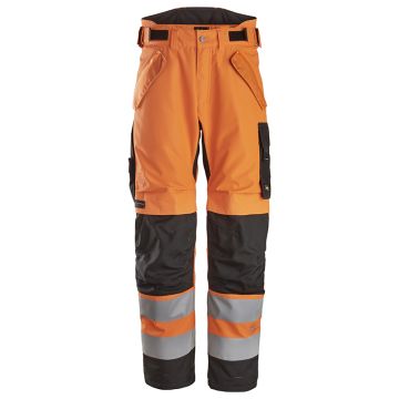 Snickers High-vis Waterproof 2-laags gewatteerde Werkbroek 6630 