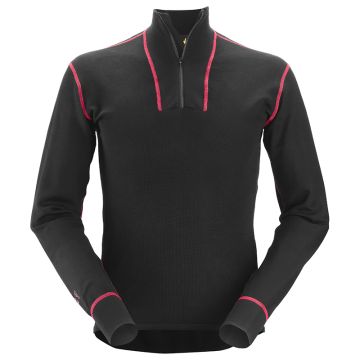 Snickers Wollen Shirt Lange Mouwen en Rits 9462