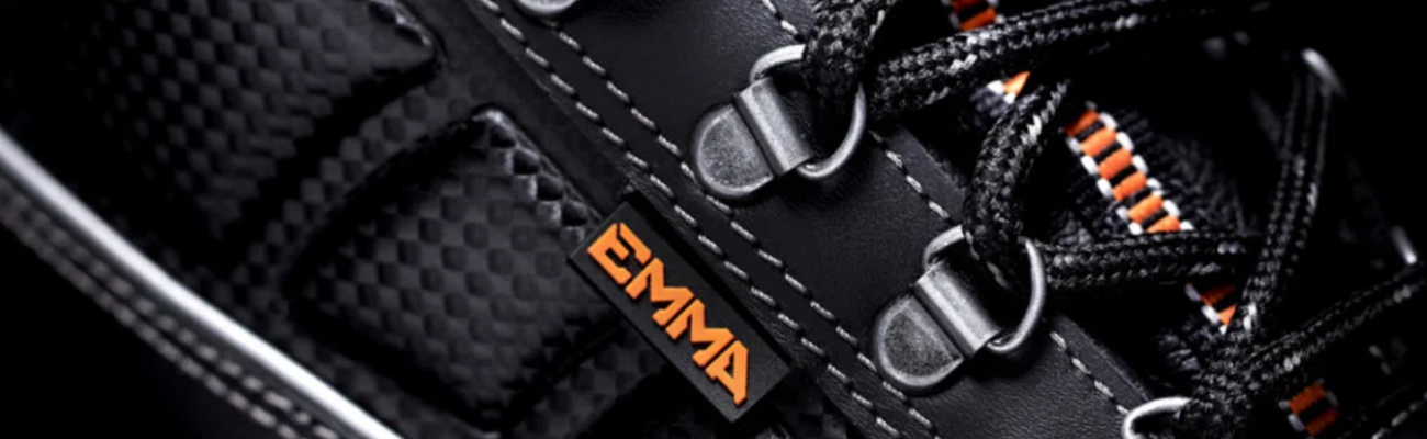 Close-up van Emma werkschoenen